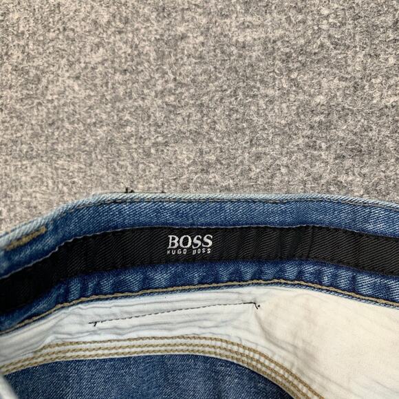 Vintage Hugo Boss Jeans Mens 34 Blue Relaxed Fit Alabama Medium Wash Cotton - Picture 5 of 9